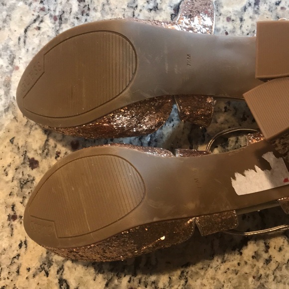 Guess Gold Glitter Heels - Picture 7 of 8